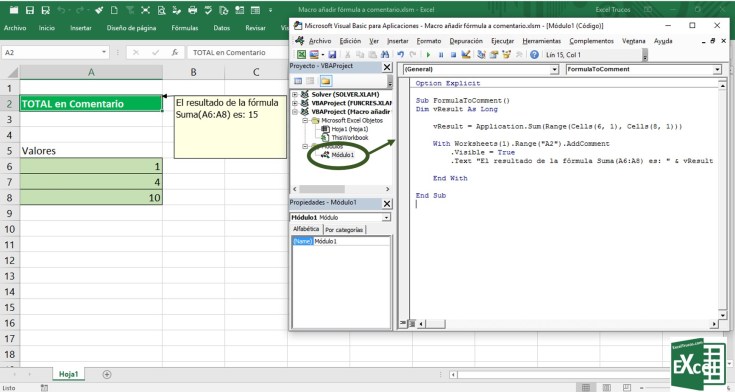 Formula en comentario