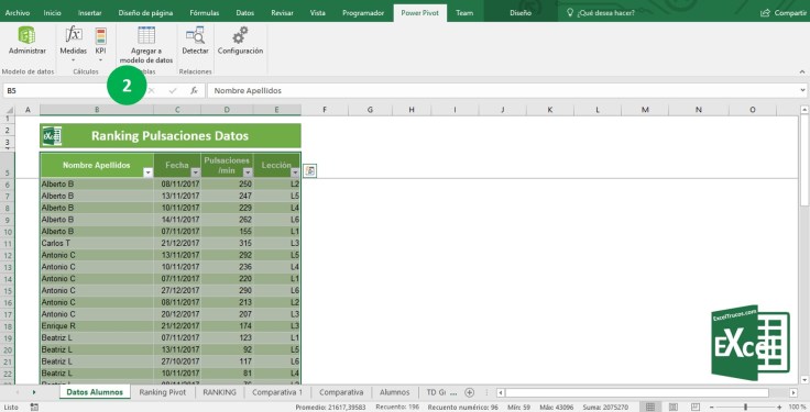 Rankx Puntuación Excel Ayuda