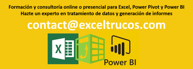 Excel Trucos consultoría power bi excel empresas