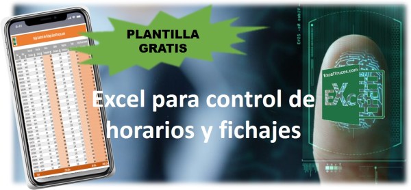 Excel para fichar horarios